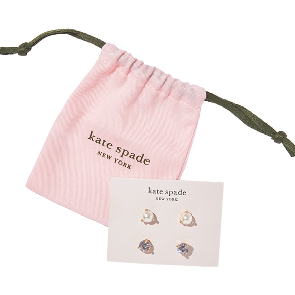 NWT Kate Spade Rise & Shine Studs 2 Pair - Picture 1 of 2